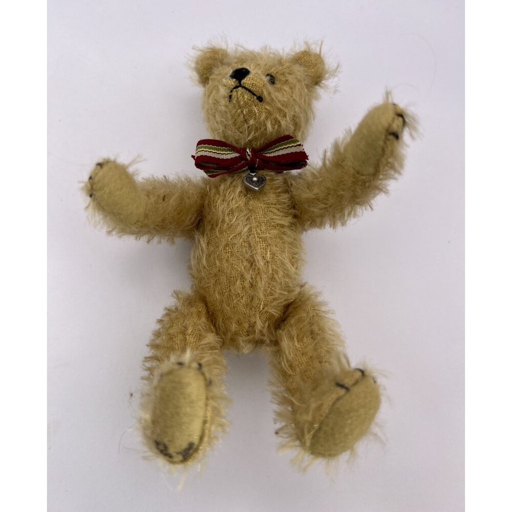 Vintage 2000 Mohair Jointed Humpback By Artist Lin Van Houten, 7 Inch - Picture 11 of 13
